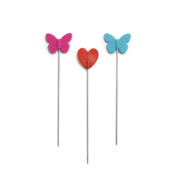 ALFILERES PRYM LOVE PLANO MARIPOSA/CORAZON 0,6 X 5