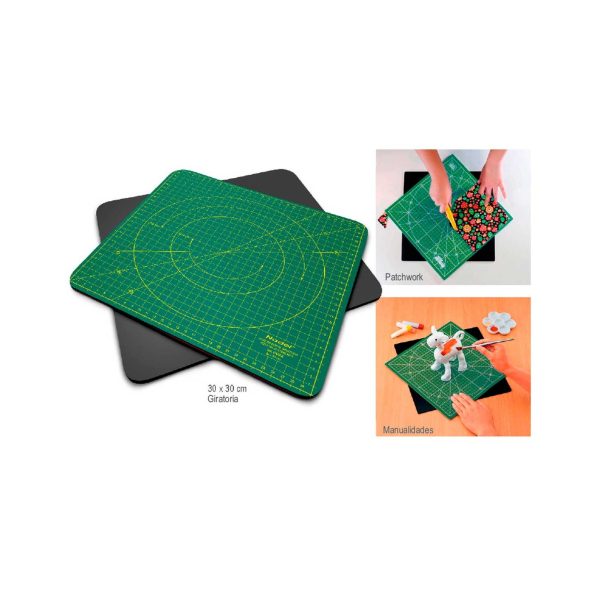 BASE DE CORTE NADEL GIRATORIA 30 X 30CM/" VERDE