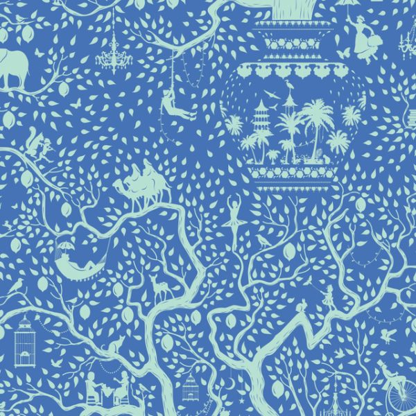 TELA TILDA LEMONTREE - LEMONTREE BLUE