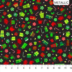 TELA PATRICK LOSE / NORTHCOTT METALLIC - CHRISTMA