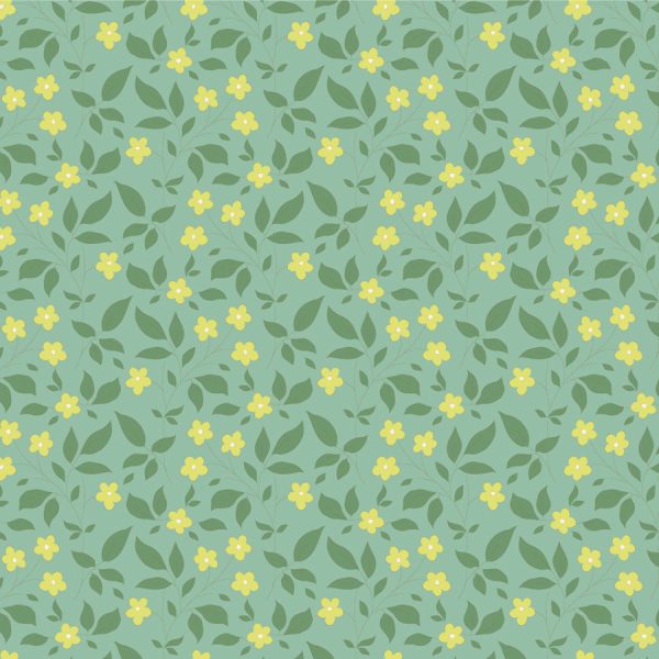 TELA TILDA Sunday Brunch - Tipsy Teal