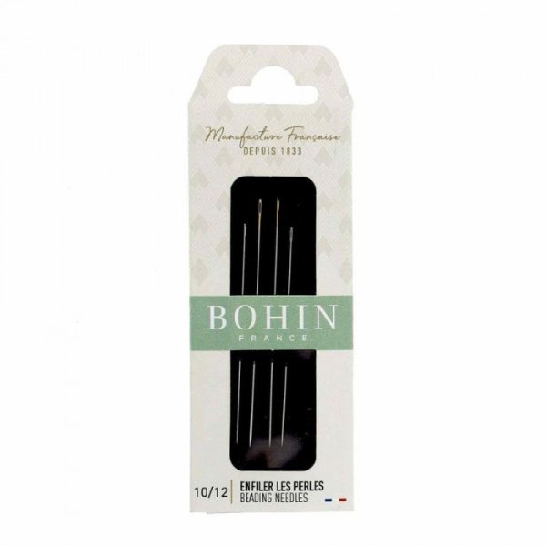 AGUJA BOHIN PERLAS (enfilar) SURTIDA Nº 10/12 (x4)
