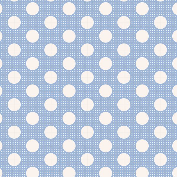 TELA TILDA PUNTOS MEDIANOS - AZUL