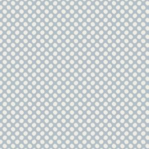 TELA TILDA CLASSIC - PAINT DOTS LIGHT BLUE
