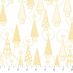 TELA NORTHCOTT METALLIC - GOLDEN YULE