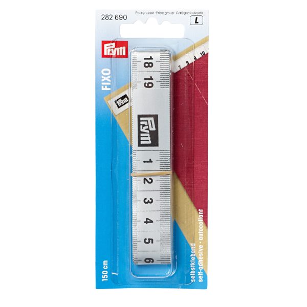 CINTA METRICA PRYM ADHESIVA BLANCA FIXO 150CM X 19