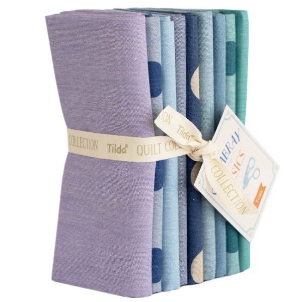 FAT QUARTER TILDA X9 CHAMBRAY C.MEMORIES IN SUMMER