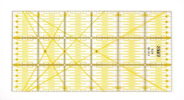 REGLA OTE 15X30CM AMARILLA