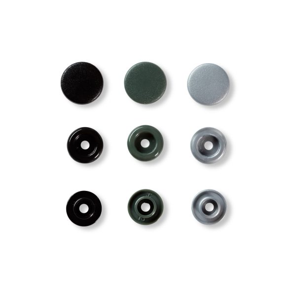 SNAPS PRYM COLORES 12.4MM X30 TONOS GRISES P.LOVE - Image 2