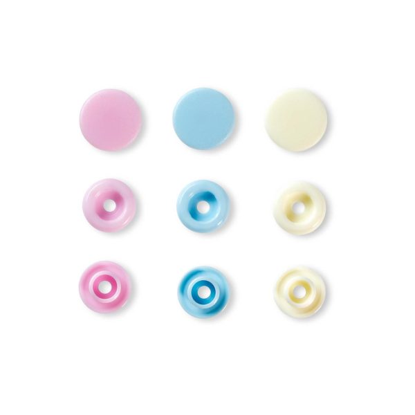 SNAPS PRYM COLORES 12.4MM X30 ROSA/AZU/PERLA P.LOV - Imagen 2