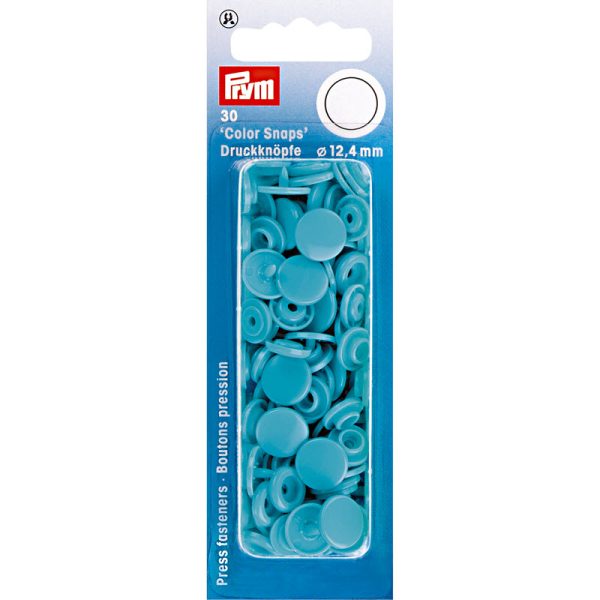 SNAPS PRYM 12.4MM X30 TURQUESA