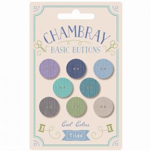 BOTONES TILDA CHAMBRAY 16MM COLOR FRIO X8
