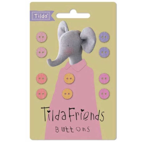 BOTONES TILDA CHAMBRAY FRIENDS 9MM CALIDO X10