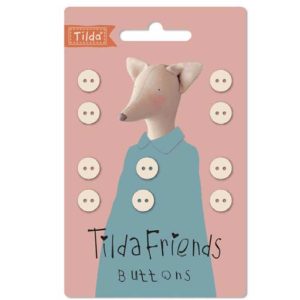 BOTONES TILDA FRIENDS CHAMBRAY 9MM COL. NEUTRO X10