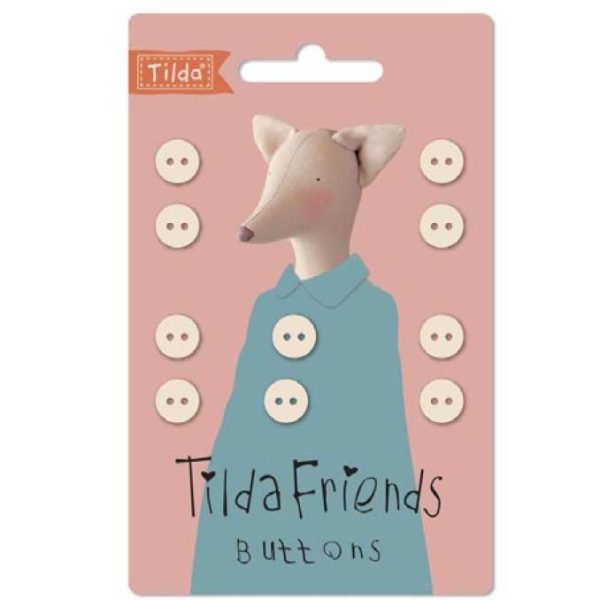 BOTONES TILDA CHAMBRAY FRIENDS 9MM NEUTRO X10