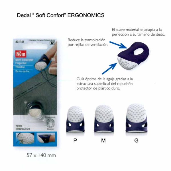 DEDAL PRYM SOFT COMFORT - S (Blister) - Imagen 4