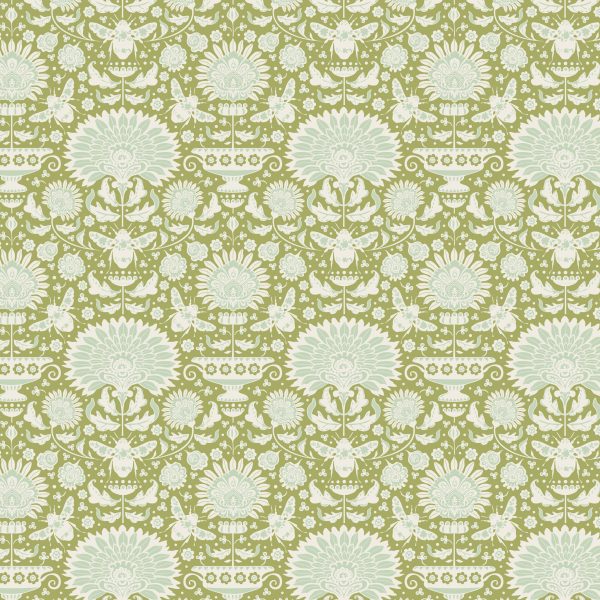 TELA TILDA BUMBLEBEE- GARDEN BEES VERDE