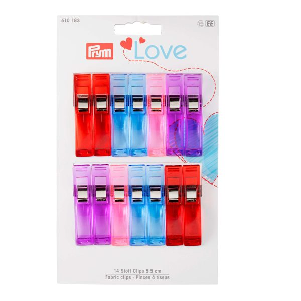 CLIPS FANTASIA PARA TELAS 5.5CM (x14Uds.) PRYM LOV
