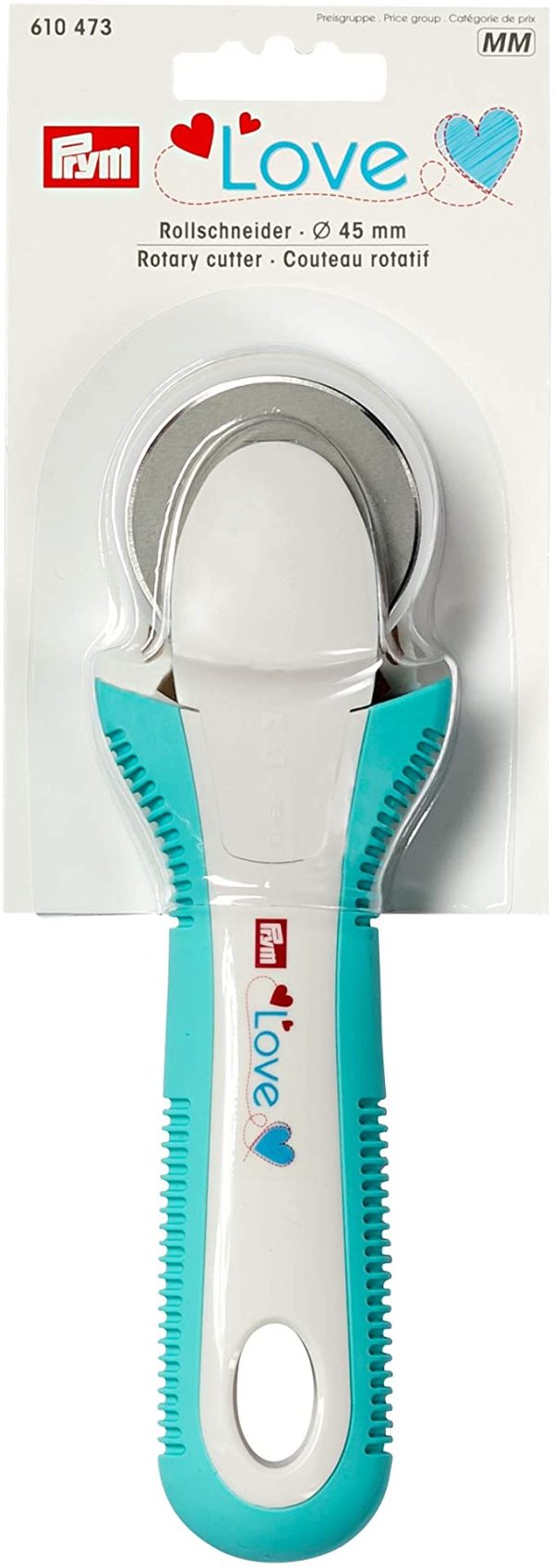 CUTER PRYM LOVE ROTATIVO 45MM TURQUESA