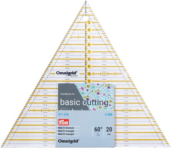 REGLA OMNIGRID TRIANGULO MULTI 60º 20CM