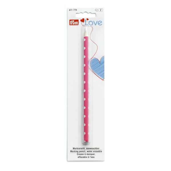 LAPIZ/MARCADOR PRYM LOVE ROSA MINA BLANCA SOLUBLE