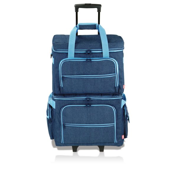 BOLSO DE TRANSPORTE PRYM AZUL TEJANO 44X20X35 - Image 3