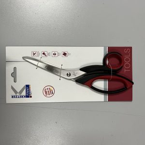 TIJERA FINNY TOOLS 20CM MICROSERRADA 1 HOJA ROJA
