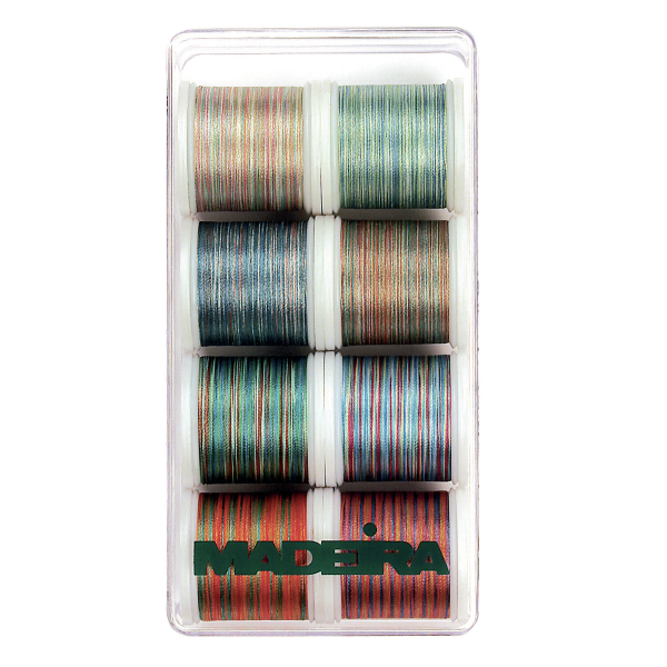 CAJA 8 BOBINAS POLYNEON Nº 40 MULTICOLOR - 200M