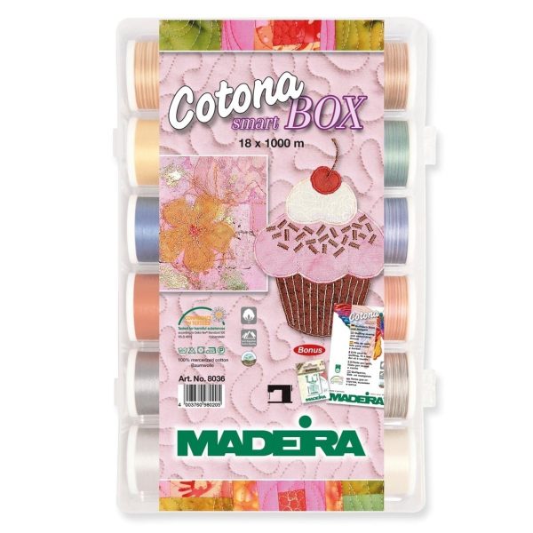 CAJA SMARTBOX COTTONA Nº 50 - 1.000M 18 BOBINAS