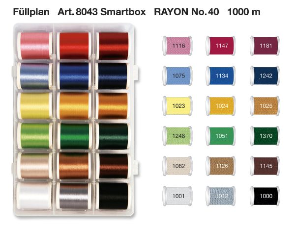 CAJA SMARTBOX RAYON Nº 40 - 1.000M 18 BOBINAS - Image 2