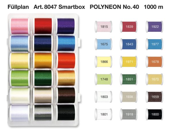 CAJA SMARTBOX POLYNEON Nº 40 - 1.000M 18 BOBINAS - Image 2
