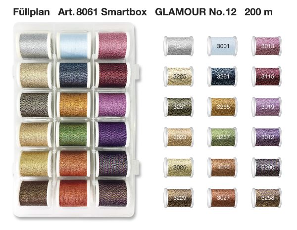 CAJA SMARTBOX GLAMOUR Nº 12 - 200M 18 BOBINAS