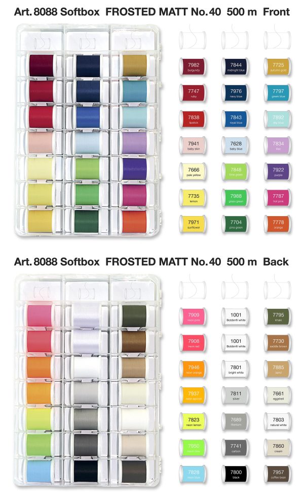 CAJA SOFTBOX FROSTED MATT Nº 40 - 500M 42 BOBINAS - Image 2