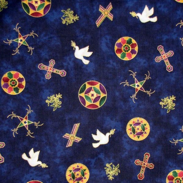 TELA TIMELESS TREASURES - RELIGIOSO   N.L.A