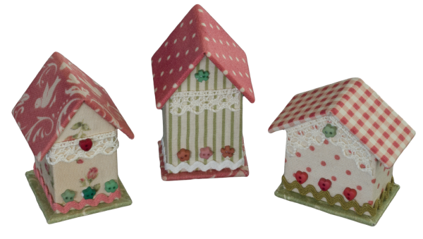 CARTONAJE CAJA MINI CASITAS X 3