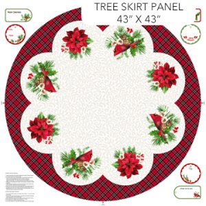 TELA NORTHCOTT DIGITAL PRINT - CARDINAL CHRISTMAS