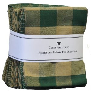 PACK 12 FAT QUARTERS DUNROVEN HOUSE - GREEN