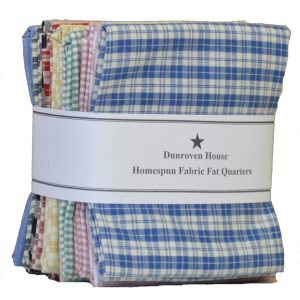 PACK 12 FAT QUARTERS DUNROVEN HOUSE - CREAM/WHITE