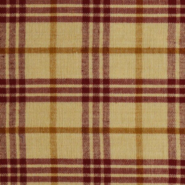 TELA DUNROVEN - COUNTRY - RED/DIJON
