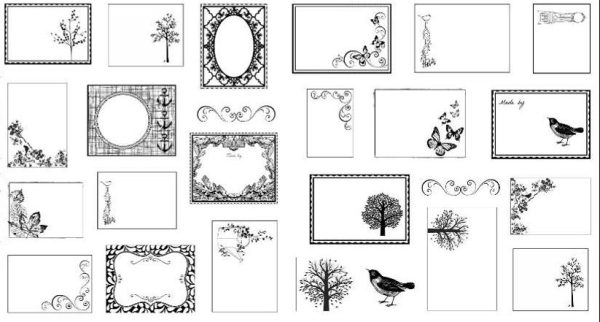 TELA KENNARD - ETIQUETAS BCO/NEG **Precio Outlet**