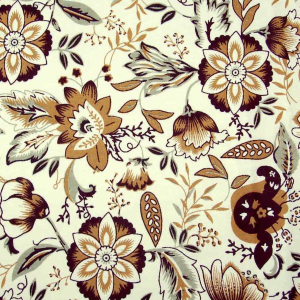 TELA QUILT WAVES - NATURAL DREAMS - flores