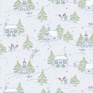 TELA MARCUS DIGITAL PRINT - SNOWSMANS VILLAGE