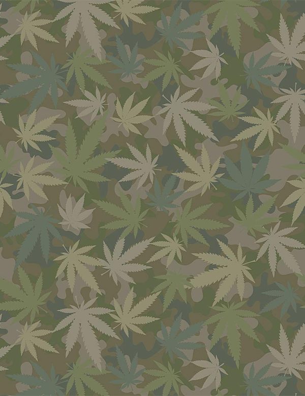 TELA DEAR STELLA - INCOGNITO - Hojas Marihuana